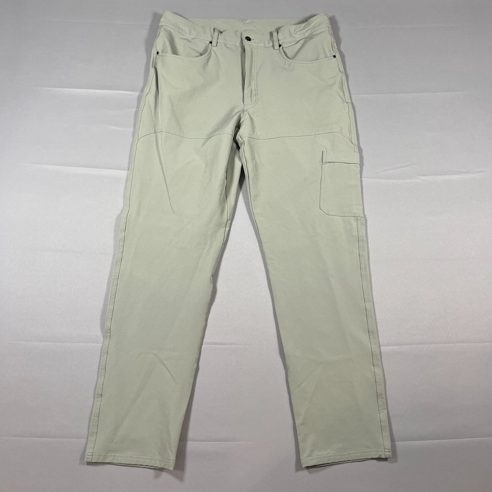 Stoic By Backcountry Active Pants Mens 32 Beige Stretch Mid Rise Hiking Camping